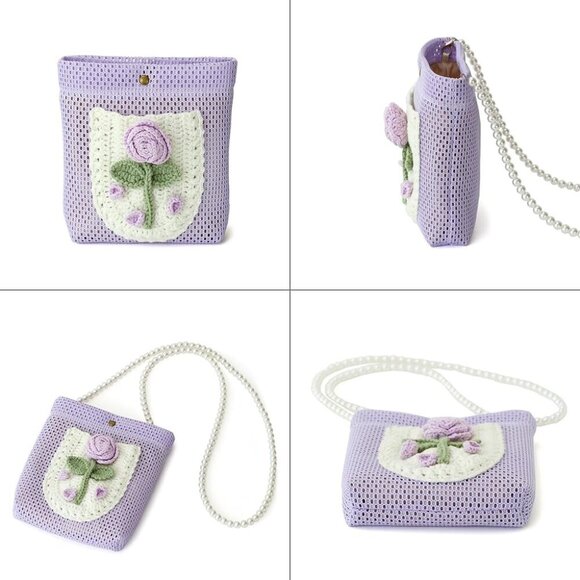 Crossbody Bag for Women & Girls - Small Mesh Purse Wallet with Original Design, - Picture 5 of 9